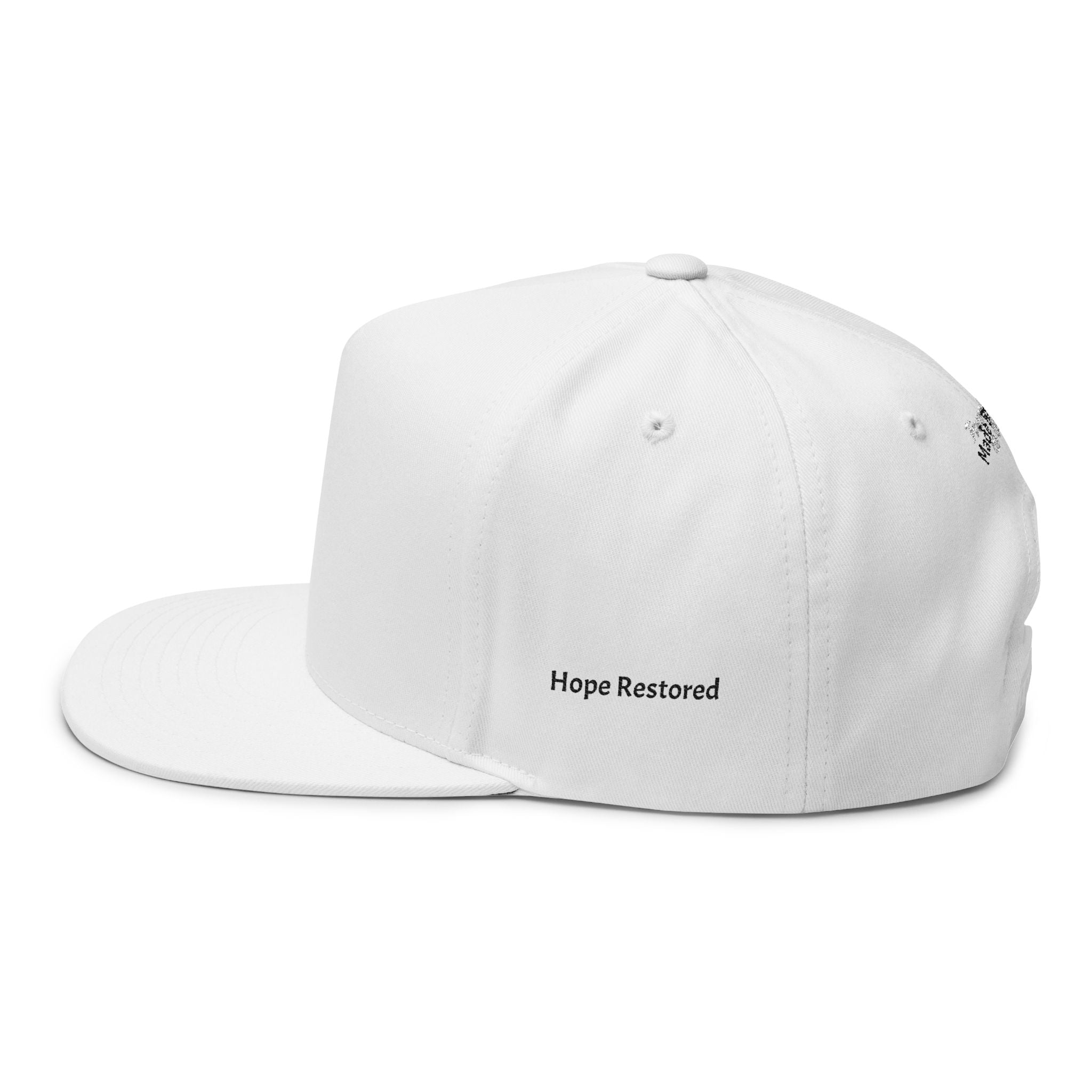 Made Brand New Embroidered Flat Bill Cap — Hope & Renewal