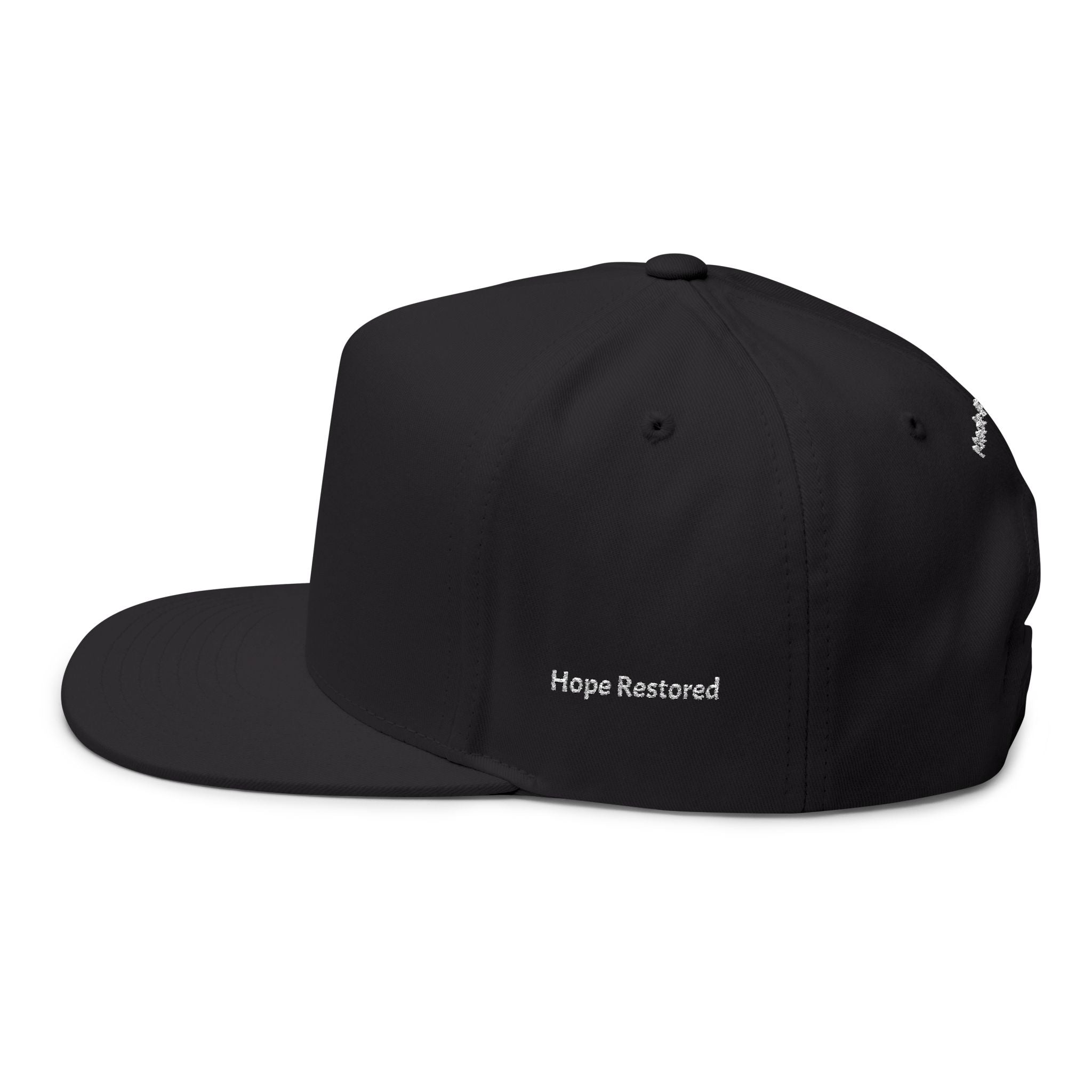 Made Brand New Embroidered Flat Bill Cap — Inspirational Hat for Healing & Renewal