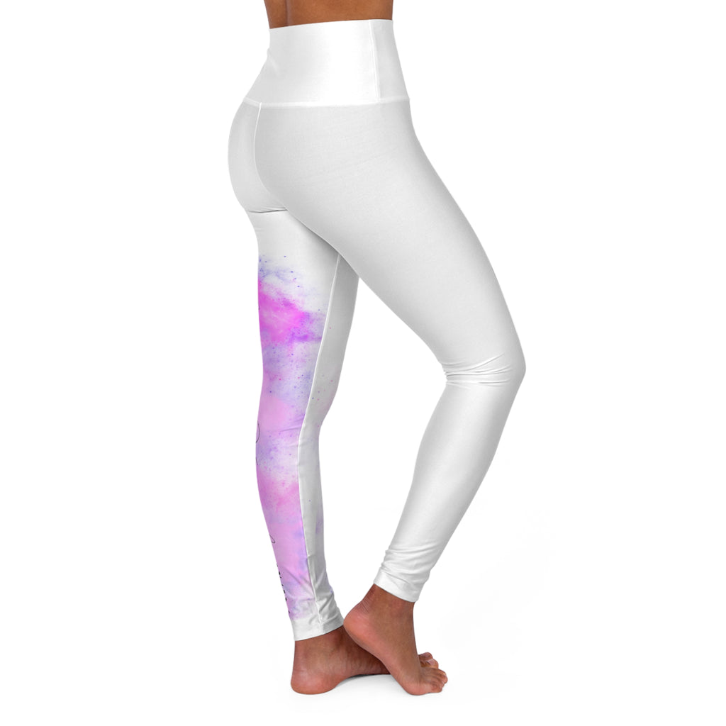 You Carried Me Lyric High-Waisted Yoga Leggings — Inspirational Workout Leggings