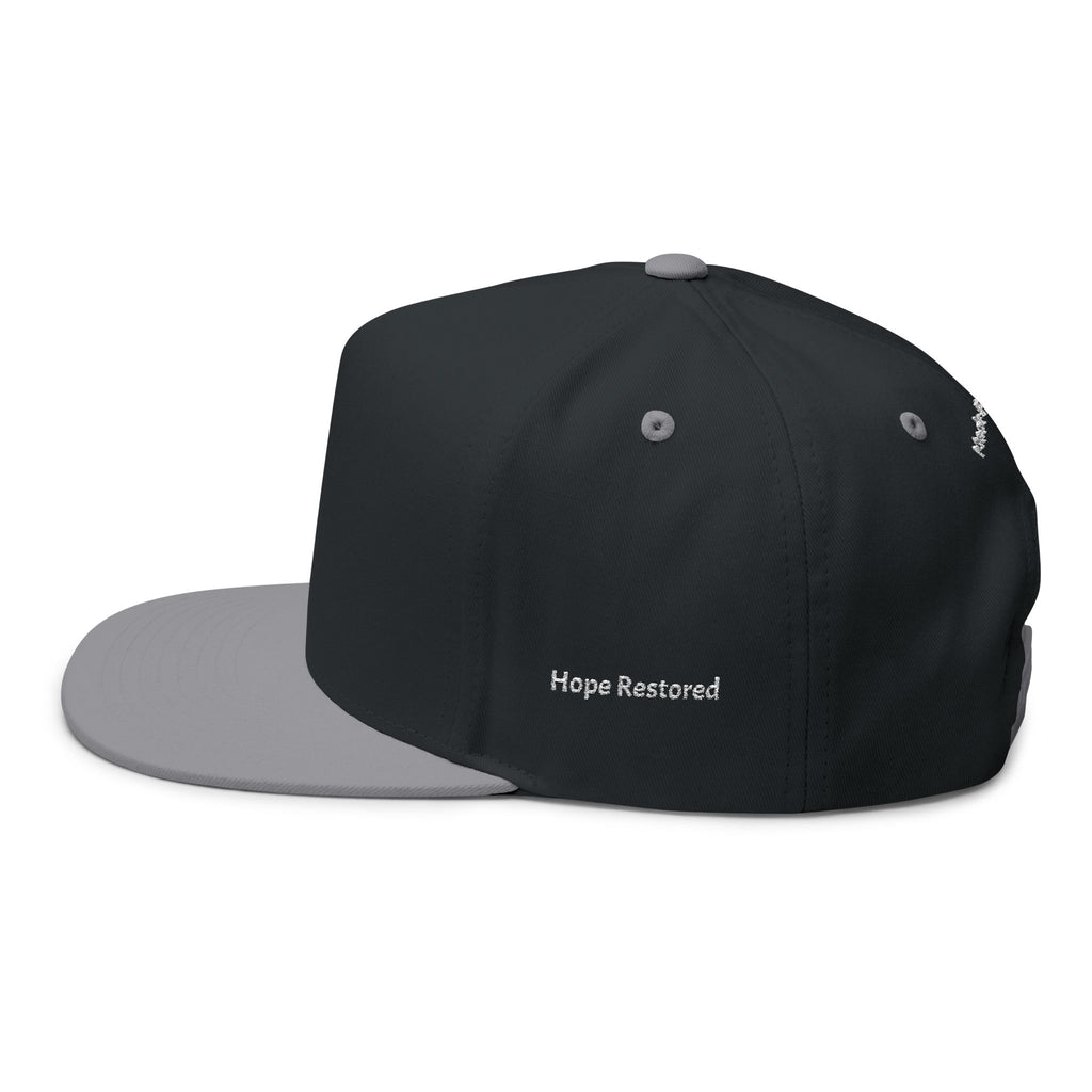 Made Brand New Embroidered Flat Bill Cap — Inspirational Hat for Healing & Renewal
