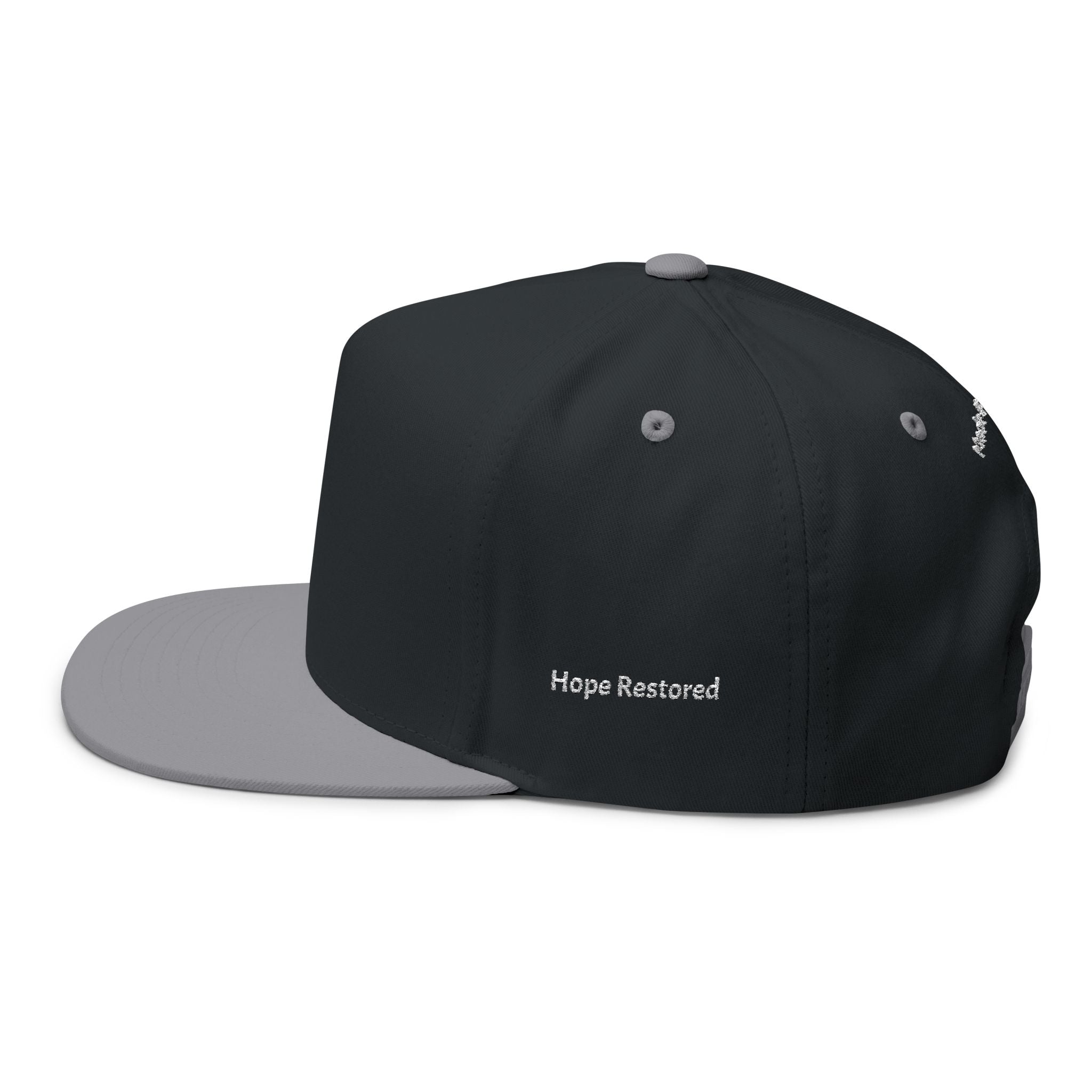Made Brand New Embroidered Flat Bill Cap — Inspirational Hat for Healing & Renewal