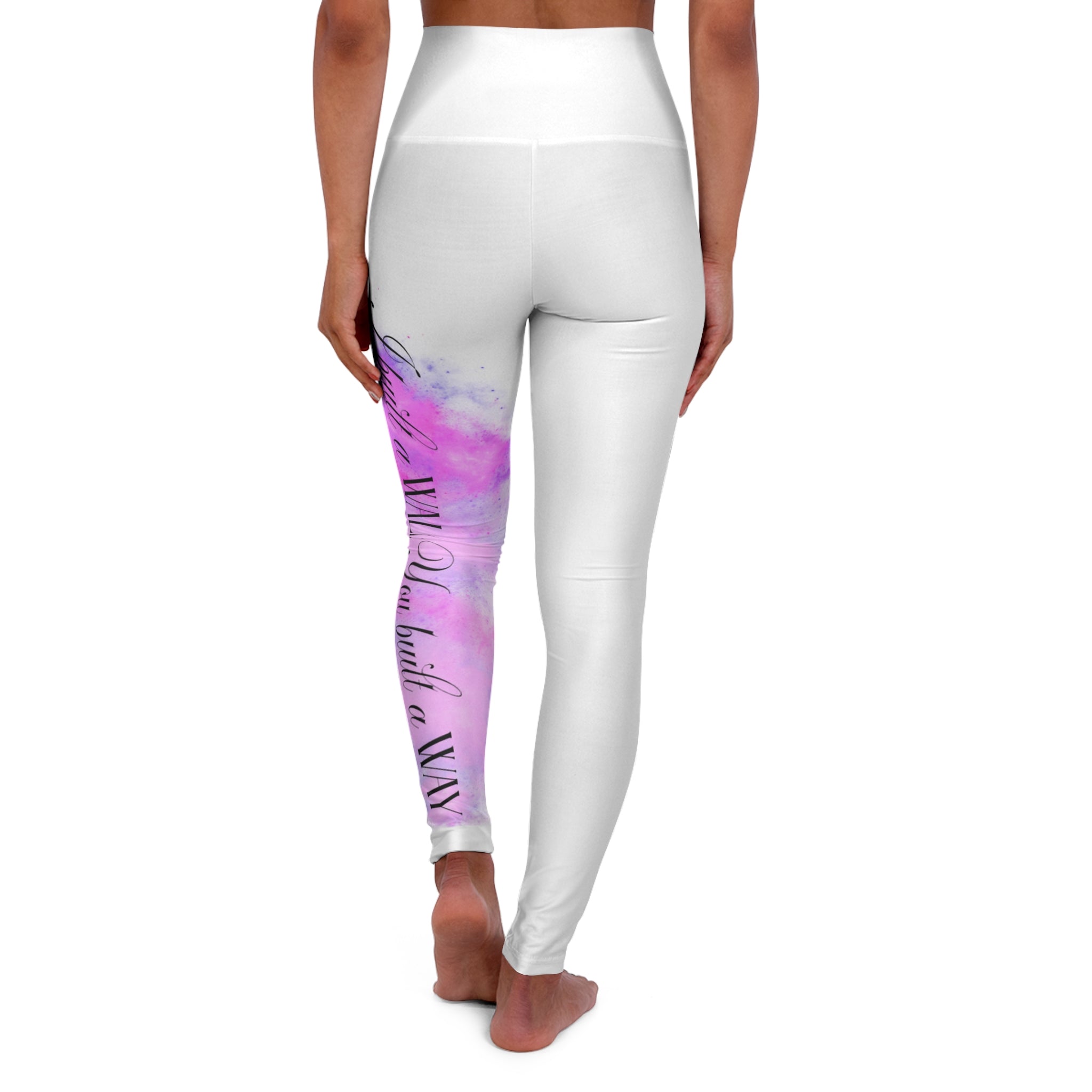 You Carried Me Lyric High-Waisted Yoga Leggings — Inspirational Workout Leggings