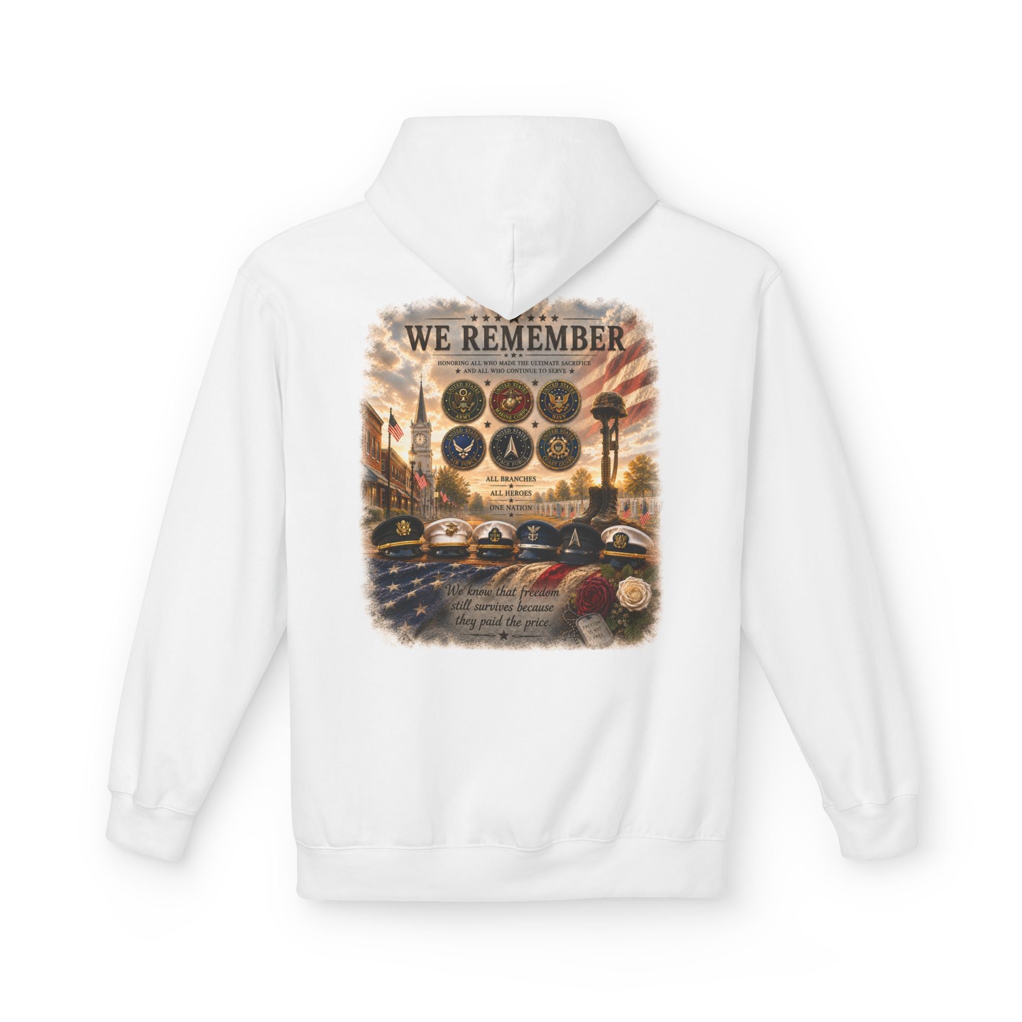 WE REMEMBER Premium Memorial Hoodie
