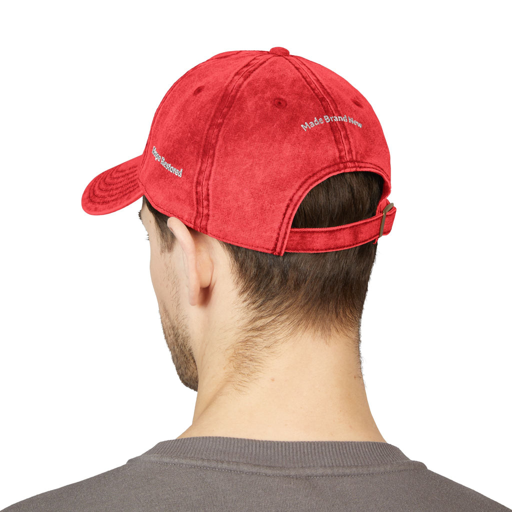 Vintage Cap — "Made Brand New" Embroidered Hope & Renewal Hat