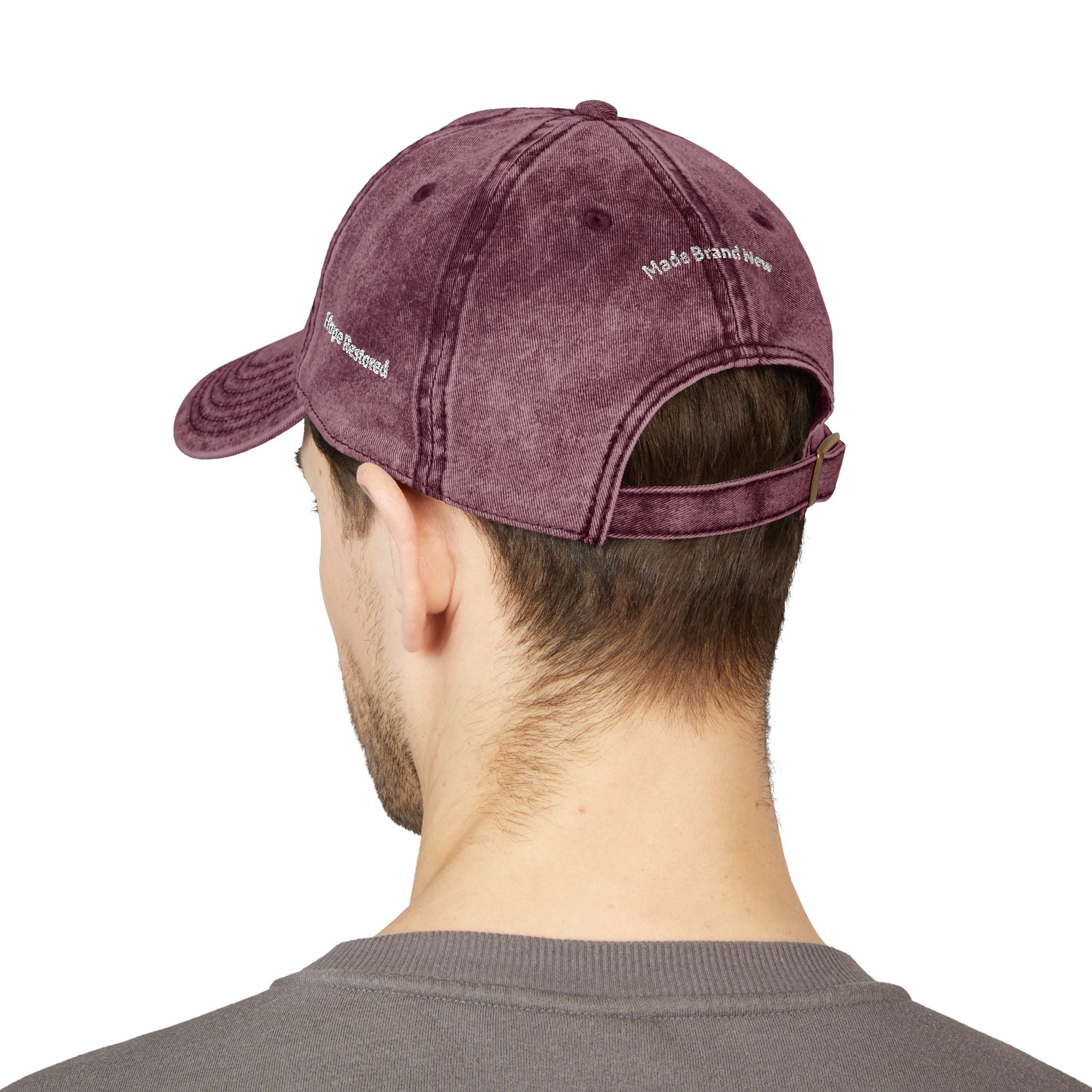 Vintage Cap — "Made Brand New" Embroidered Hope & Renewal Hat